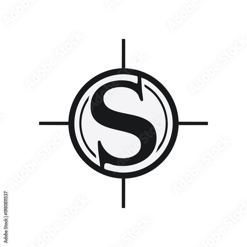 3d render illustration of a red target symbol with a key and arrow sign concept for business goal success and aiming