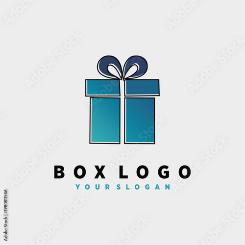 Box icon vector logo design with creative concept premium vector