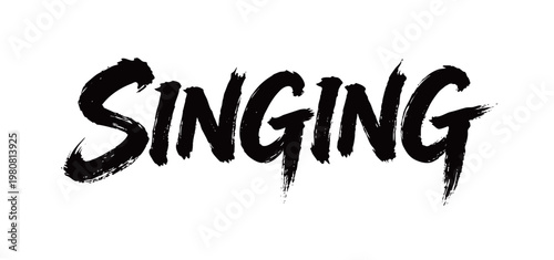 Foto SINGING Handwriting
