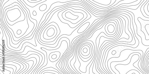 Abstract topography contour map background design, Modern design with White topographic wavy pattern design, Geographic mountain terrain. The topo contour map with terrain.