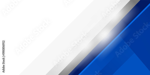 banner background. colorful. blue gradation. combination gray and white silver. abstract . trendy