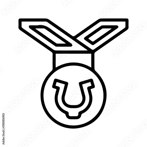 Horseshoe Medal Award Icon
