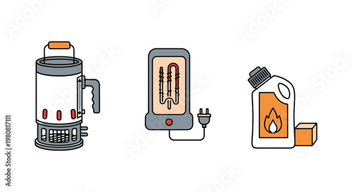 Charcoal Starter Line art modern abstract color shapes