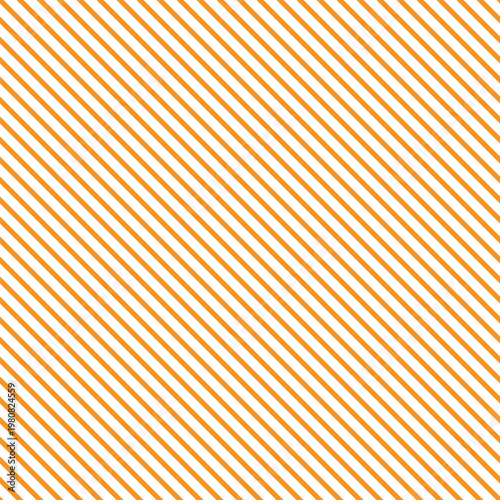 A vibrant orange and white diagonal striped pattern background