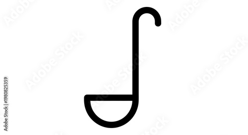 Hook icon symbol simple black.