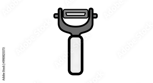 Vegetable peeler kitchen tool icon.