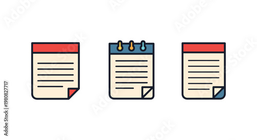 digital note Line art vector modern abstract clean illustration