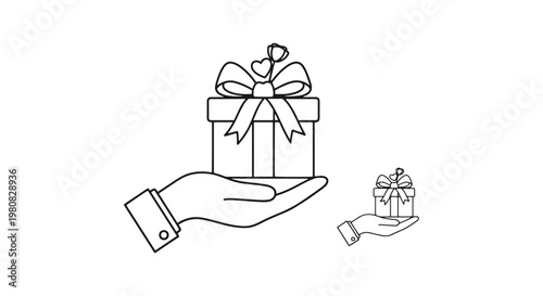 Handle with Care Line art minimal abstract clean shapes