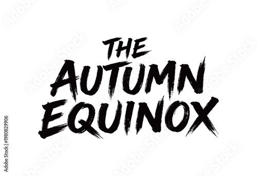 Canvastavla THE AUTUMN EQUINOX Handwriting