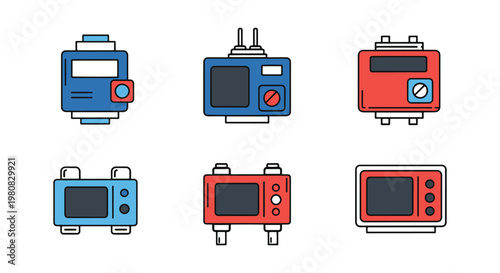 Digital Relay Line art vector clean abstract