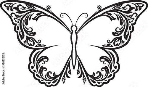 Butterfly Floral Frame SVG Bundle
