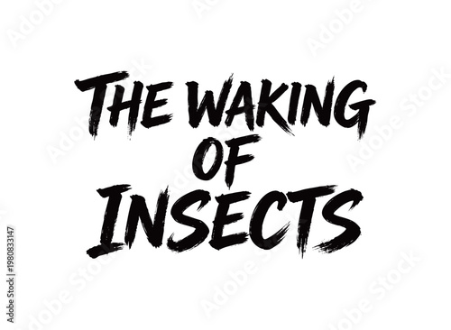 THE WAKING OF INSECTS Handwriting