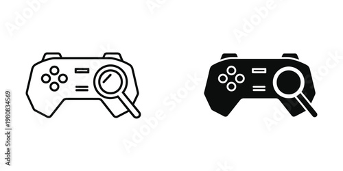 Comparison of classic and modern game controllers under magnification lenses
