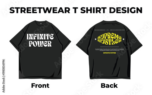 Urban Vibes Typography Graphic Streetwear Tee