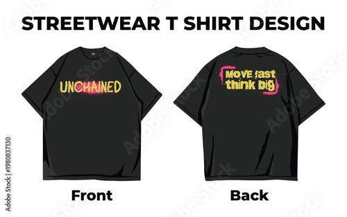 Urban Vibes Typography Graphic Streetwear Tee