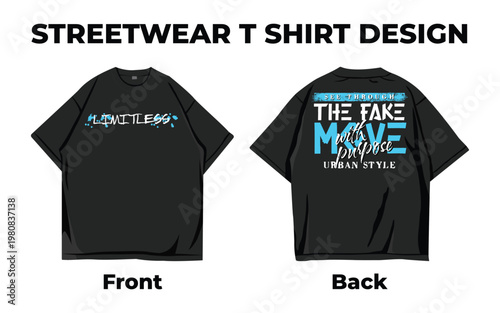 Urban Vibes Typography Graphic Streetwear Tee