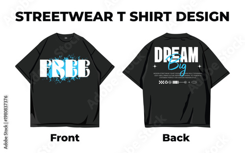 Urban Vibes Typography Graphic Streetwear Tee