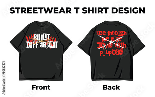 Urban Vibes Typography Graphic Streetwear Tee