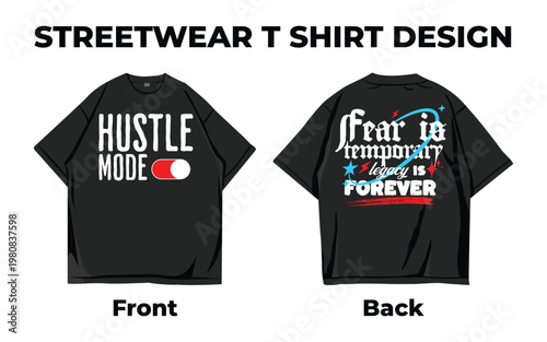 Urban Vibes Typography Graphic Streetwear Tee