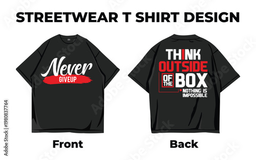 Urban Vibes Typography Graphic Streetwear Tee