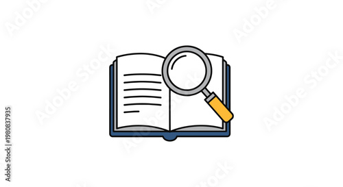 essay writing Line art vector abstract modern shape illustration