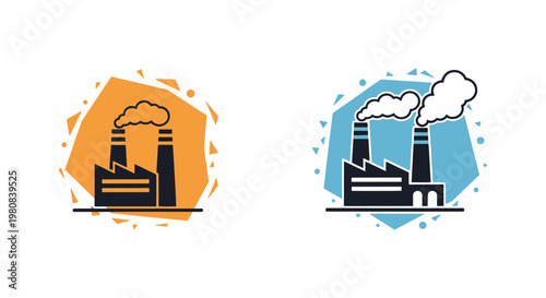 Climate change Line art vector simple abstract shape illustration