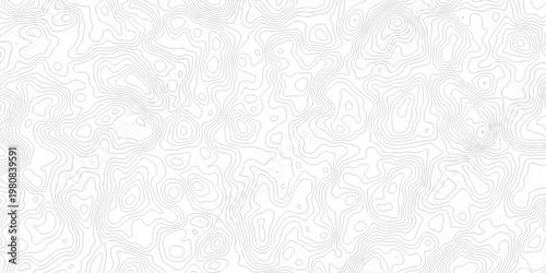 Black and white lines seamless Topographic map patterns, topography line map. Vintage outdoors style. The stylized height of the topographic map contour in lines and contours isolated on transparent.