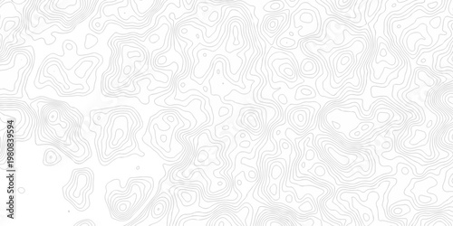 Black and white lines seamless Topographic map patterns, topography line map. Vintage outdoors style. The stylized height of the topographic map contour in lines and contours isolated on transparent.