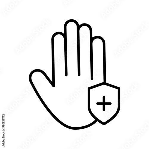 Hygiene vector icon. Wash hands illustration sign. purity symbol. Disinfection logo.