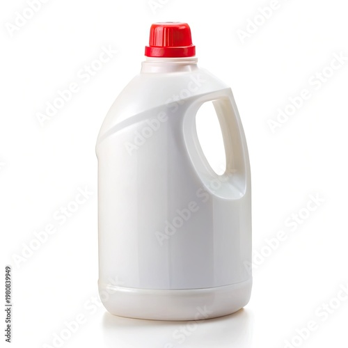 milk bottle isolated on white