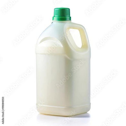 milk bottle isolated on white
