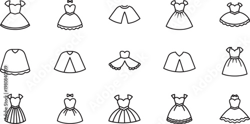 Black and white of women in various poses and outfits fashion silhouettes