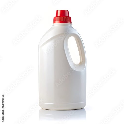 milk bottle isolated on white