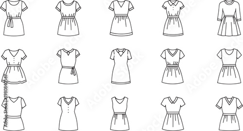 Black and white of women's tops and dresses with floral lace patterns women's dresses