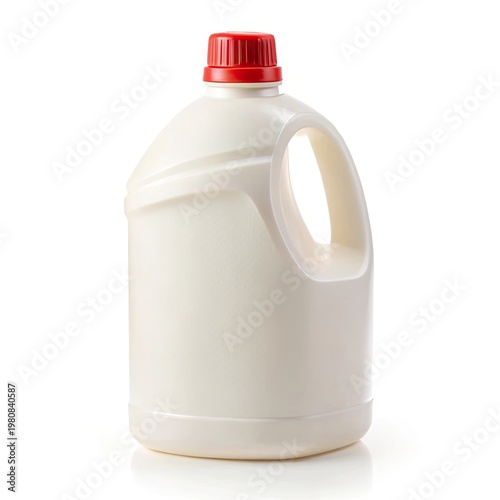 milk bottle isolated on white