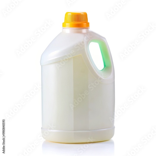 milk bottle isolated on white