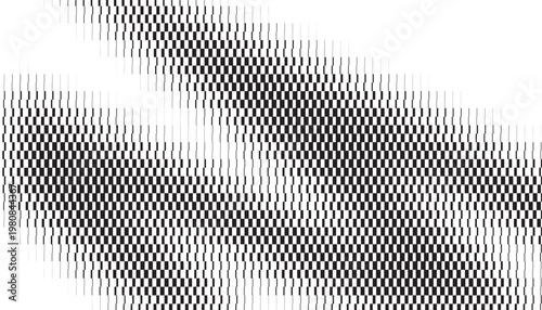 Black and white abstract geometric pattern with halftone effect for sporty background and design element. Easily resized and recoloured at your discretion. Vector Format Illustration. EPS10 