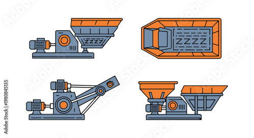 Grizzly Feeder Line art vector minimal abstract clean