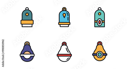 Low Tide Marker Line art modern abstract shape vector