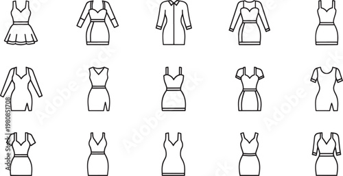 Black and white of diverse people in casual and formal clothing poses fashion casual wear