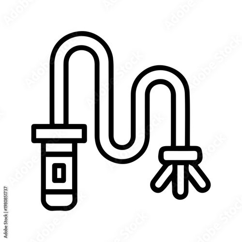 Garden watering hose icon