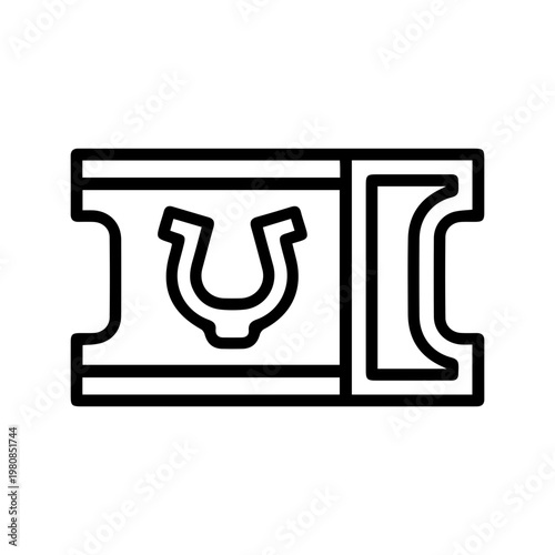 Lucky Horseshoe Ticket Icon