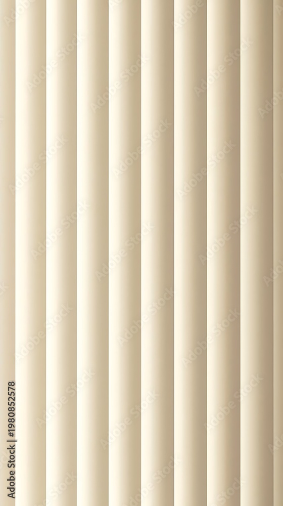 Obraz premium Blinds vertical privacy screen functionality beige vertical stripe pattern background with soft gradient light and smooth minimal abstract texture design