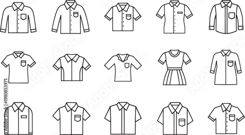 Black and white of women in various dress styles and tops fashion dresses