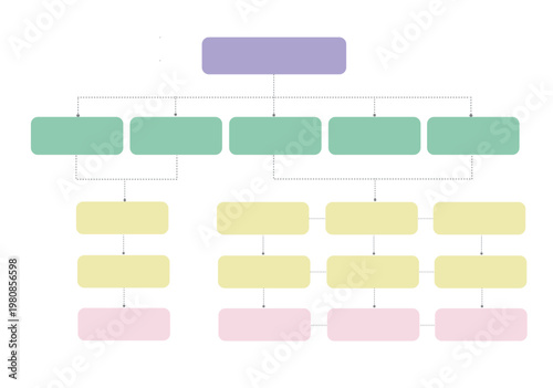 Infographic, Flowchart, Workflow, diagram, organization chart, vector illustration.