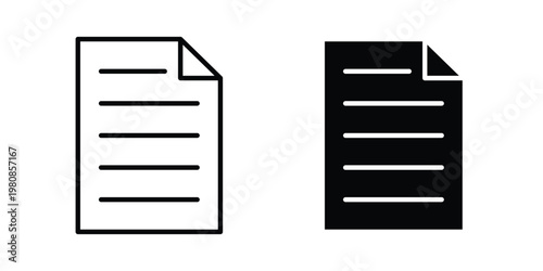 Microprocessor icon set vector symbol in black filled and stroke style