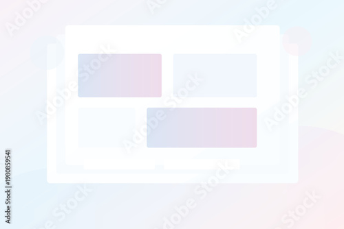Gradient pastel SaaS dashboard interface background with layered analytics panels and soft cards modern admin UI vector template design