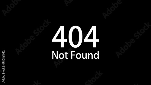 404 Not Found エラーページ シンプルな素材 16:9 ベクター素材