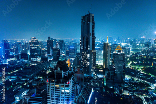タイ　バンコクの夜景