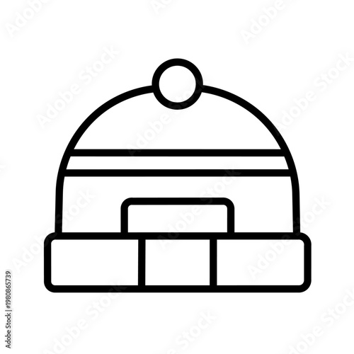 Beanie icon isolated sign symbol vector illustration - high quality vector icons	oh